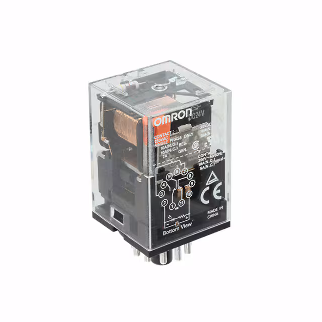 MKS3PN1 DC24 Omron Automation and Safety  Power Relays Over 2 Amps